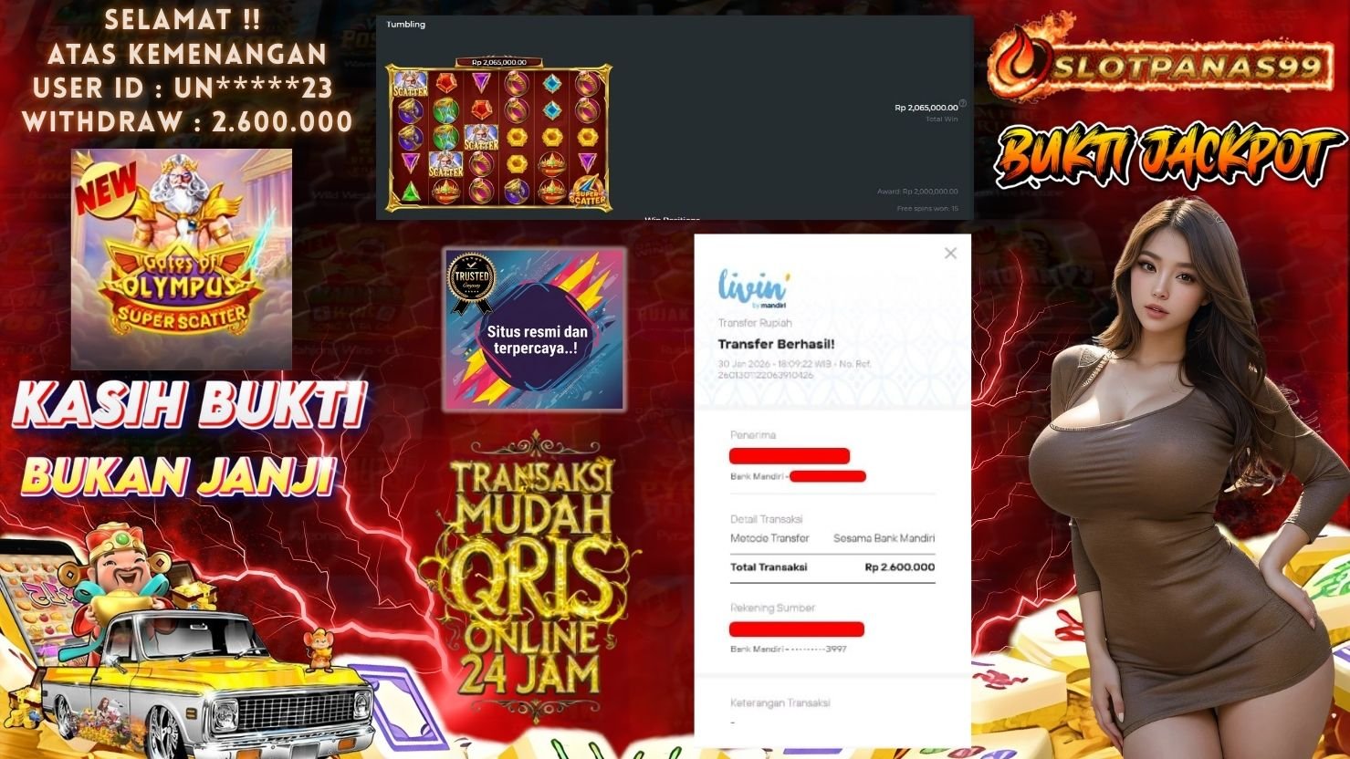 SLOTPANAS99 JACKPOT SLOT GATES OF OLYMPUS SUPER SCATTER